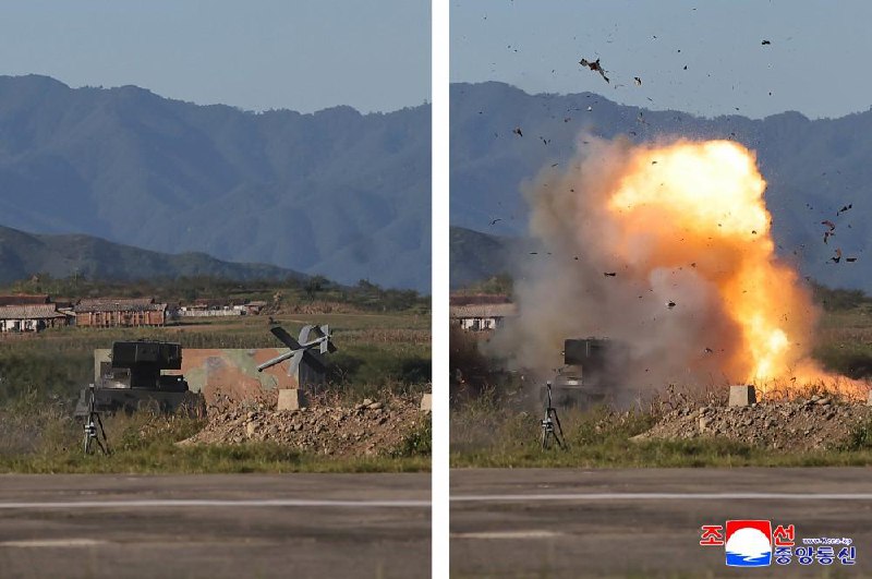 金正恩9月18日现场指导无人攻击机等无人武器装备的性能测试，指示有关部门引进人工智能技术并提升作战执行能力