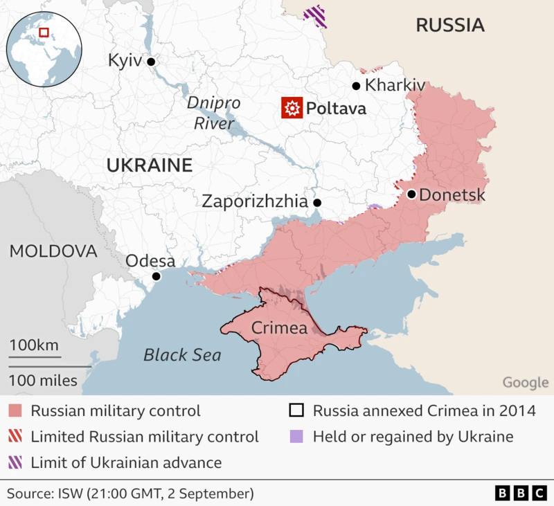 乌克兰波尔塔瓦市的军事通信学院和附近医院3日遭弹道导弹袭击，造成至少49人死亡、219人受伤